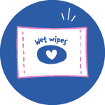 A graphic of a pack of wet wipes