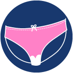 A visual of a pair of underwear.